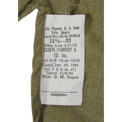 Shirt, Wool, Special, 15 ½ x 33, 1945, CLUETT PEABODY & CO., INC., Mint