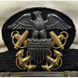 Casquette officier supérieur, US Navy, blanche, Art Caps, taille 58