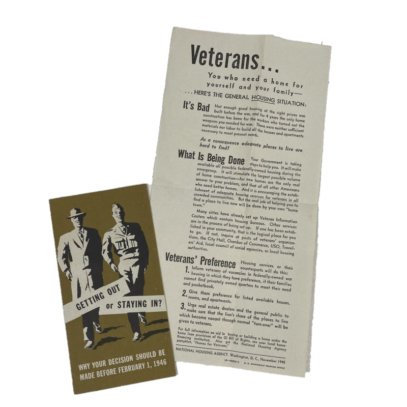 Brochure, GETTING OUT or STAYING IN?, US Army