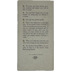 Leaflet, GETTING OUT or STAYING IN?, US Army