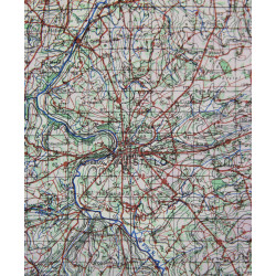 Carte britannique, ST LÔ-VIRE, Normandie, 1943, bataille des haies