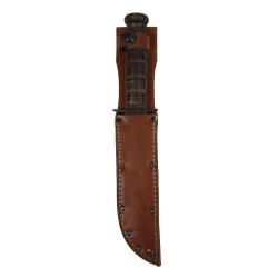 Knife, Fighting, MK 2, KA-BAR, US Navy, with Leather Scabbard