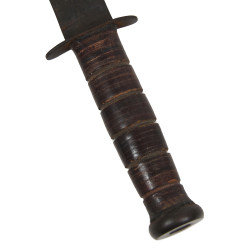 Couteau de combat, MK 2, KA-BAR, US Navy, avec fourreau en cuir