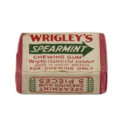 Pack, Chewing Gum, WRIGLEY'S, Made in Great Britain, Only to Armed Forces Overseas