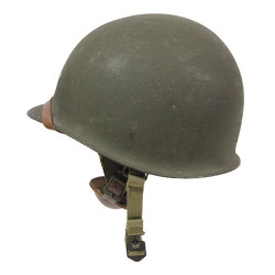 Helmet, M1, Swivel Loops, 1er Régiment de chasseurs parachutistes, French Airborne, Complete