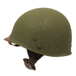 Helmet, M1, Swivel Loops, 1er Régiment de chasseurs parachutistes, French Airborne, Complete