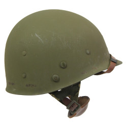 Helmet, M1, Swivel Loops, 1er Régiment de chasseurs parachutistes, French Airborne, Complete