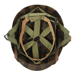 Helmet, M1, Swivel Loops, 1er Régiment de chasseurs parachutistes, French Airborne, Complete