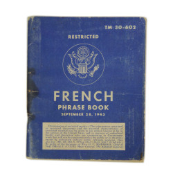 Booklet, French Phrase Book, TM 30-602, 1944