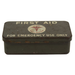 Boîte de premiers secours (First-Aid), 12 Unit, item No. 9777300, 1er type, 1942