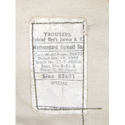 Trousers, Wool, Serge, OD, Special, 33 x 31, 1943