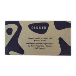 Set, Three Rations, Type K, Breakfast, Dinner, Supper, 1944, UNTOUCHED