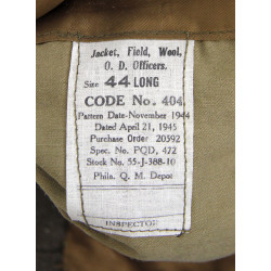 Jacket, Field, Wool, Officer, 44L, 1945