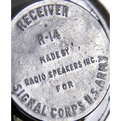 Receivers (Earphones), Type R-14, US Army, RADIO SPEAKERS INC.