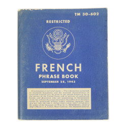 Booklet, French Phrase Book, TM 30-602, 1944