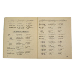 Booklet, French Phrase Book, TM 30-602, 1944