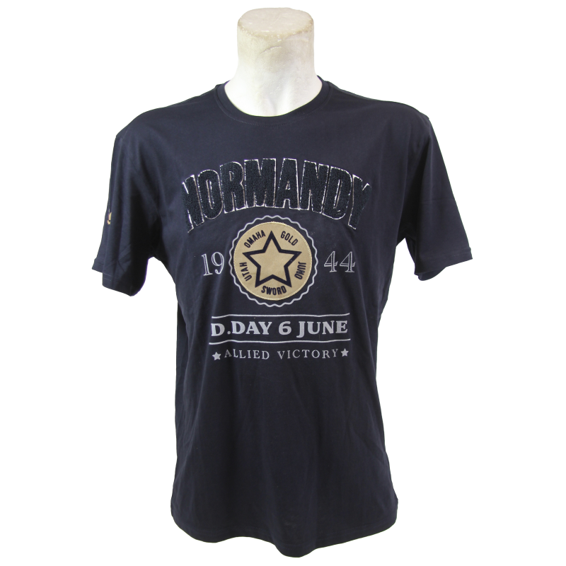 T-shirt, D-Day Normandy, navy blue