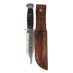 Knife, Fighting, PAL RH-36, With leather scabbard