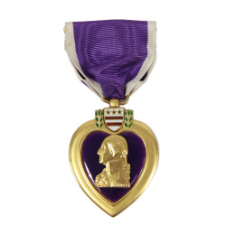 Medal, Purple Heart, in Case, A.E. Co., Utica, NY, 1943