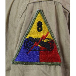 Chemise chino, 16 x 33, Henry Broemsen, ARC Field Director, 8th Armored Division