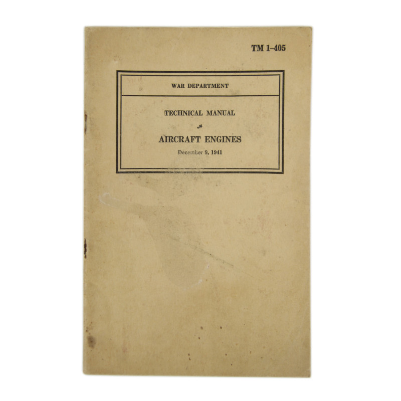 Manual, Technical, TM 1-405, Aircraft Engines, 1942