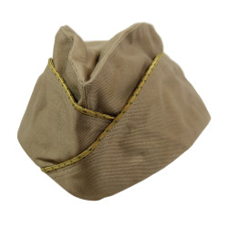 Cap, Garrison, Cotton, Khaki, WAC, Size 21 ½, 1944