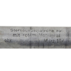 Flare, Signal, German, Sternbündelpatrone rot mit rotem Vorsignal, Red