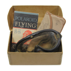 Lunettes de vol, Type B-8, Polaroid, USAAF, dans leur boîte