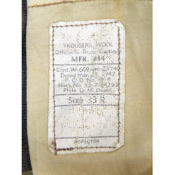 Trousers, Wool, Pink, Officer, US Army, Size 33R, 1942