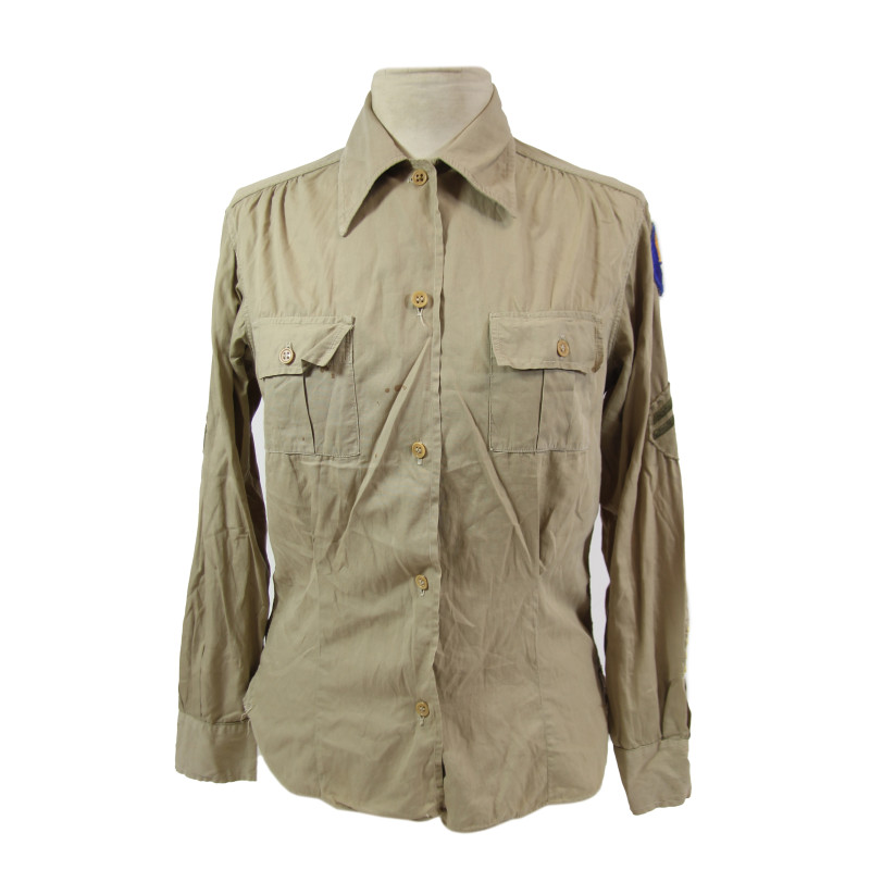 Chemise chino, WAC, T/5, USAAF