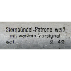 Flare, Signal, German, Sternbündel-Patrone weiß mit weißem Vorsignal, White, 1942