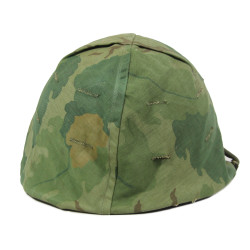 Helmet, M1, Complete, with Camouflage Cover, 1965-1972, Vietnam