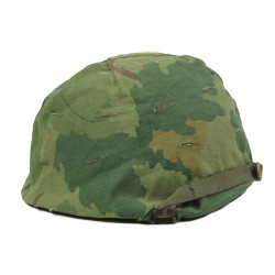 Helmet, M1, Complete, with Camouflage Cover, 1965-1972, Vietnam