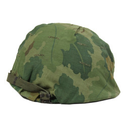 Helmet, M1, Complete, with Camouflage Cover, 1965-1972, Vietnam