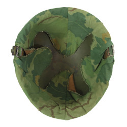 Helmet, M1, Complete, with Camouflage Cover, 1965-1972, Vietnam