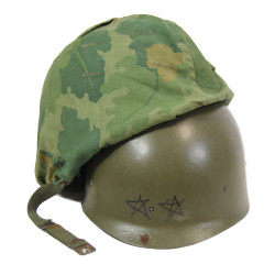 Helmet, M1, Complete, with Camouflage Cover, 1965-1972, Vietnam