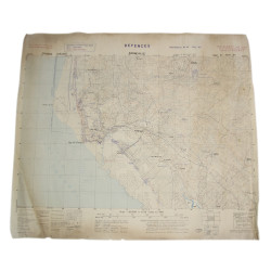 Carte, Defences, BARNEVILLE, Normandie, 1944, TOP SECRET, 9th inf. Div.