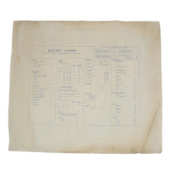 Map, British, Defences, BARNEVILLE, Normandy, 1944, TOP SECRET