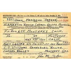 Coat, Serge, Wool, OD, 48R, with Motor Vehicle Operator's Permit, Pvt. John Parker, USAAF