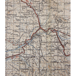 Map, British, ISERNIA, Italy, 1943, 504th PIR, 82nd Airborne Division