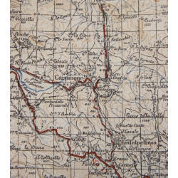 Map, British, ISERNIA, Italy, 1943, 504th PIR, 82nd Airborne Division