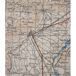 Map, British, ISERNIA, Italy, 1943, 504th PIR, 82nd Airborne Division