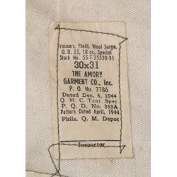 Trousers, Wool Serge, OD, Special, 30 x 31, 1944