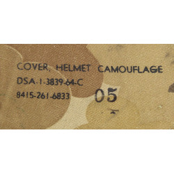 Casque M1, parachutiste, complet, avec couvre-casque Mitchell, 1964, Viêt-Nam, nominatif