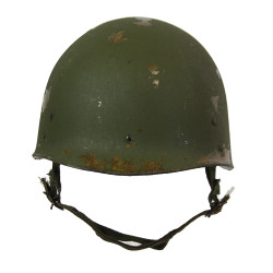 Casque M1, parachutiste, complet, avec couvre-casque Mitchell, 1964, Viêt-Nam, nominatif