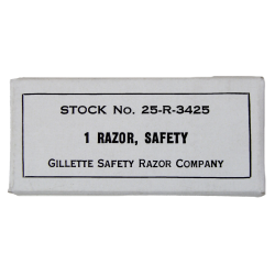 Razor, Safety, Two piece type, U.S. Army, Stock No. 25-R-3425