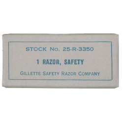 Rasoir de sureté, US Army, Stock No. 25-R-3350