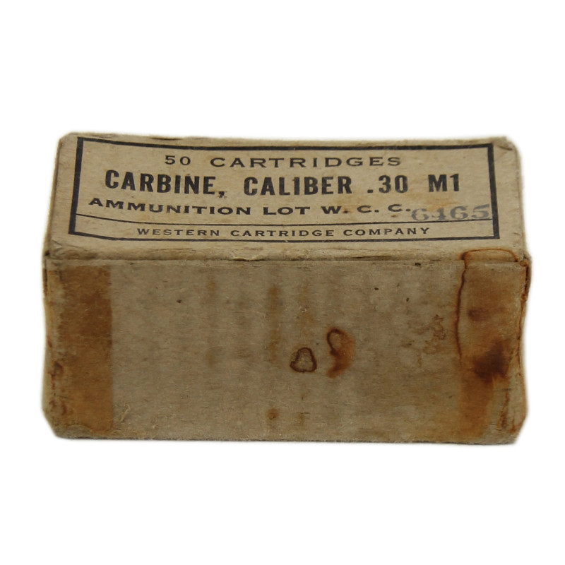 Boîte de cartouches, calibre .30 M1, WESTERN CARTRIDGE COMPANY