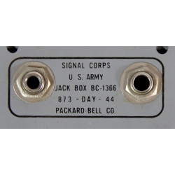 Box, Jack, BC-1366, USAAF, PACKARD-BELL CO. 1944, in Box