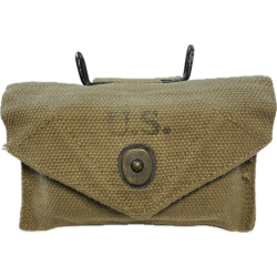 Pouch, First-Aid, M-1942, JQMD 1944, with First-Aid Packet